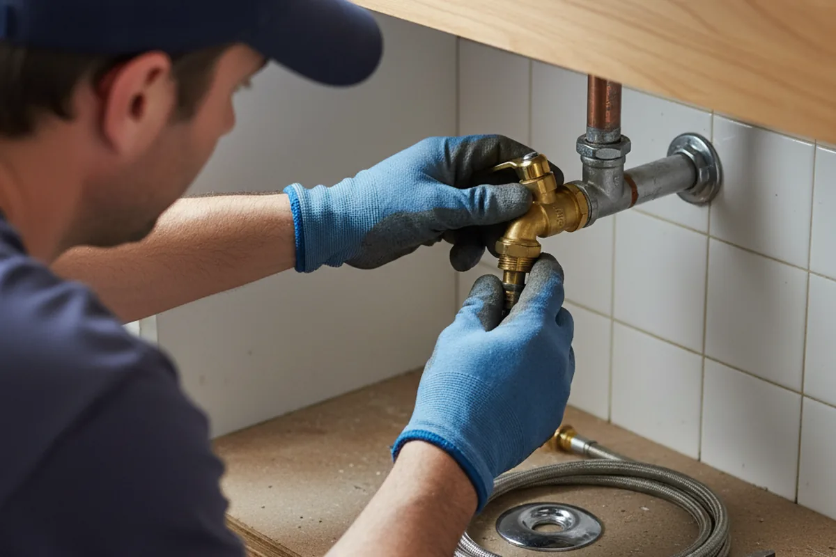 Shutoff valve and fitting work during Faucet and Fixture Repair in Youngstown